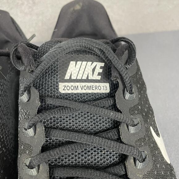 Nike Zoom Vomero 13 Shoes Mens Size 12 Black White Running Sneakers Athletic - Picture 2 of 15